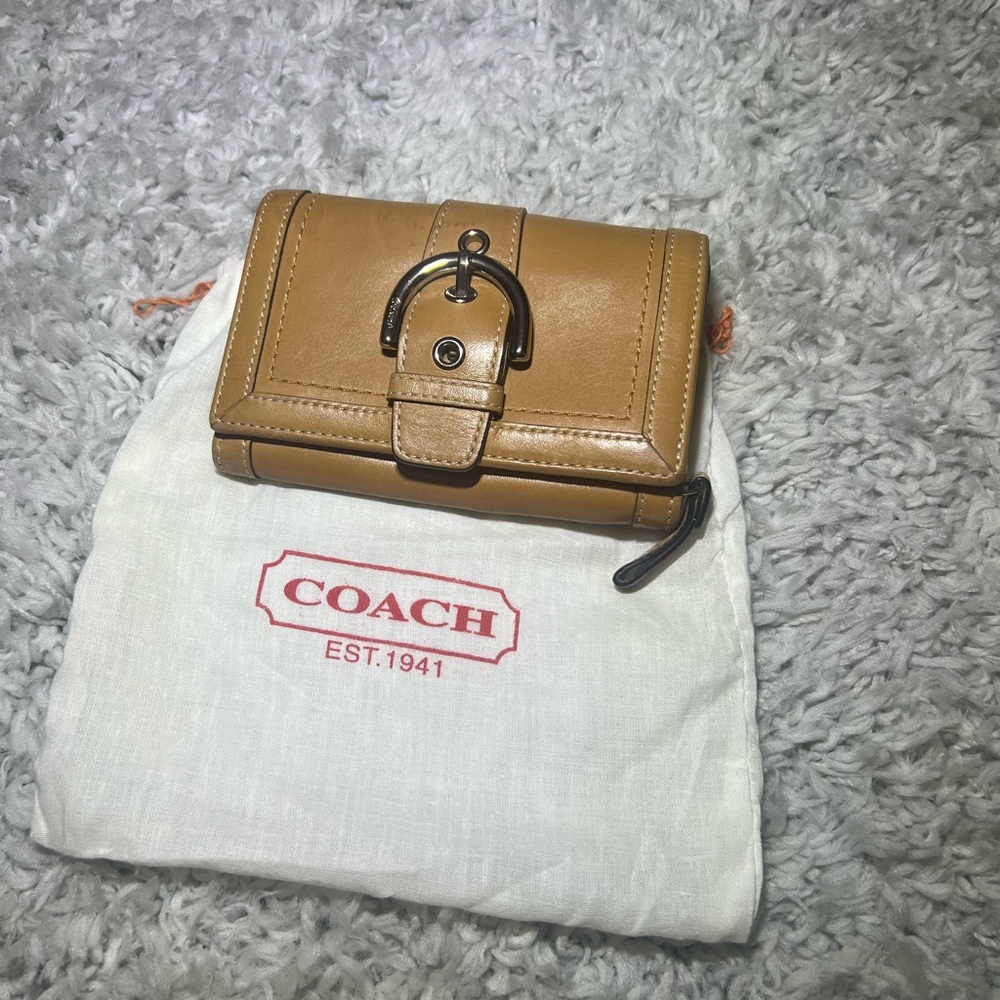 Coach Tan Leather Wallet